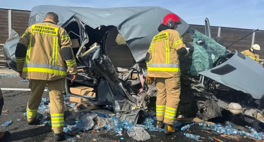Wypadek na S8 30.04.2025 / fot. Kamil Jednoróg 