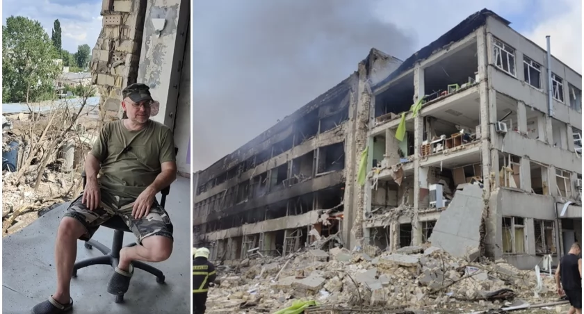 Pan Piotr w jednej chwili stracił wszystko / fot. FB/Piotr Ploski