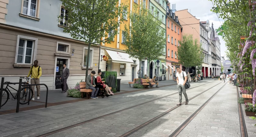 Ostatni tramwaj przejechał tędy 47 lat temu. Ale tory zostaną. Na pamiątkę / wizualizacja: Wrocławskie Inwestycje
