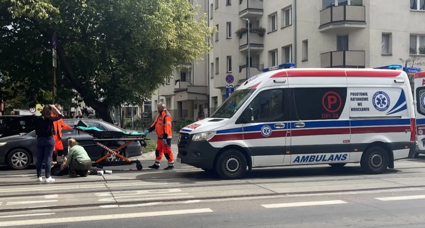 Do wypadku doszło około godz. 11 na ul. Traugutta, tuż obok komisariatu policji / fot. Klaudia Sabok