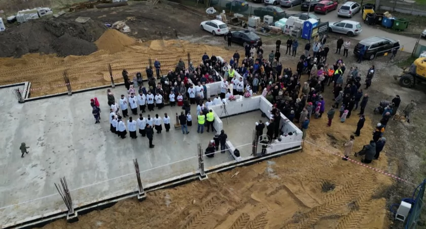 Nowy kościół powstaje na Księżu Wielkim / fot. Bractwo Kapłańskie Świętego Piusa X