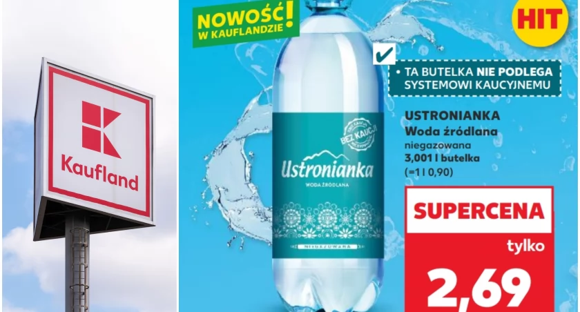 Kaufland wprowadza do oferty wodę w butelce o pojemności przekraczającej limit o 1 mililitr / fot. Kaufland / Deposit Photos