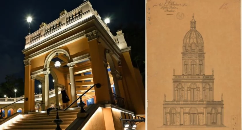 Glorieta to budowla w formie małego, otwartego pawilonu z kolumnami. Tę wrocławską w 1945 roku zburzyli Niemcy