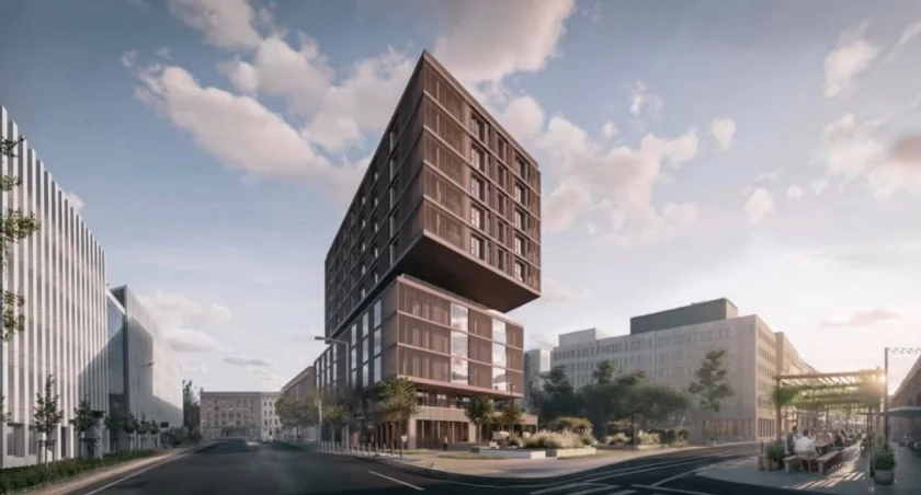 Taki apartamentowiec chce postawić przy Zielińskiego deweloper | wizualizacja inwestora