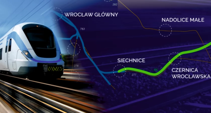 Na stacji w Siechnicach Koleje Dużej Prędkości mają się połączyć z linią kolejową 277 