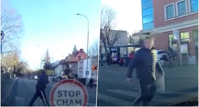 fot. STOP CHAM/kadr z nagrania 
