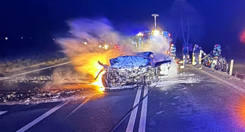 Do wypadku pod Brzegiem doszło 24 grudnia / fot. Ratownictwo Medyczne Brzeskiego Centrum Medycznego
