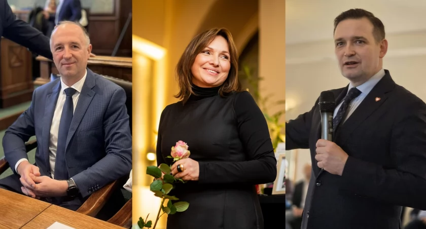 Robert Leszczyński, Monika WIelichowska i Michał Jaros są głównymi faworytami niedzielnych wyborów.