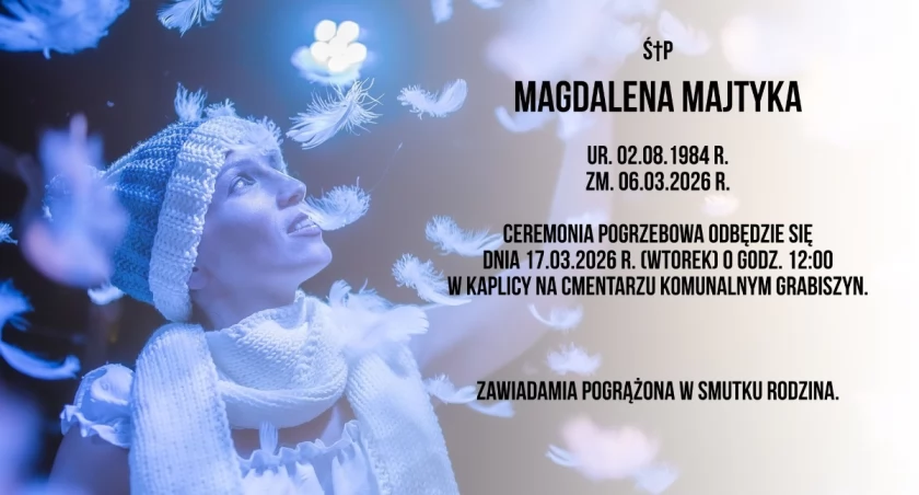 Pogrzeb Magdaleny Majtyki odbędzie się 17 marca na Cmentarzu Grabiszyńskim we Wrocławiu
