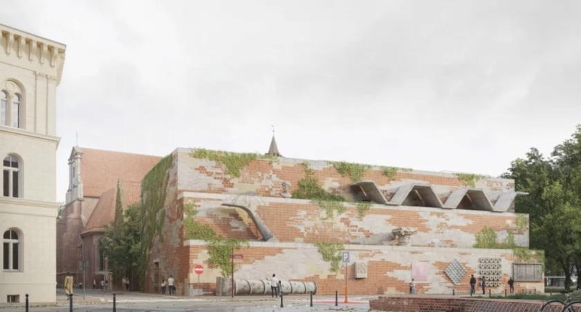 Zwycięski projekt przebudowy Muzeum Architektury przez wielu był nazywany koszmarkiem. Jednak nie wszystko będzie wyglądać tak jak na początkowych wizualizacjach  /fot. Pracownia Architektoniczna TŁO
