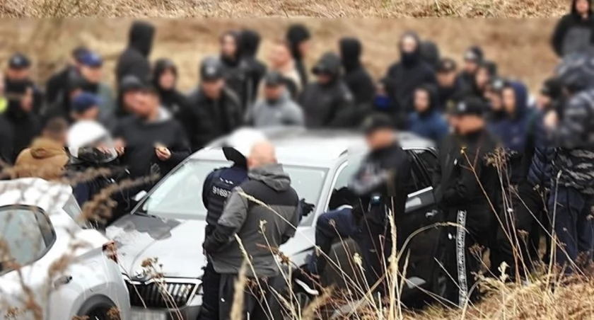 W bitwie kiboli miało wziąć udział dwieście osób / fot. KWP Wrocław