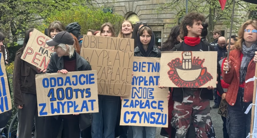 Protest pracowników Etno Cafe / fot. Karolina Kozakiewicz