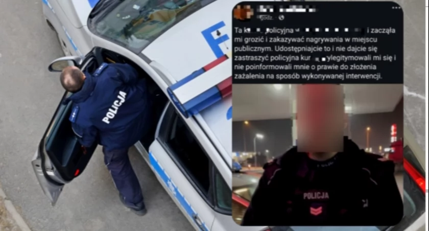 Film z policyjnej interwencji Legniczanin wrzucił na Facebooka / screen KMP w Legnicy