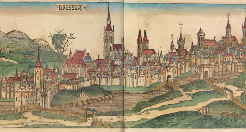 Wrocław w XV wieku / źródło: WikiMedia Commons 