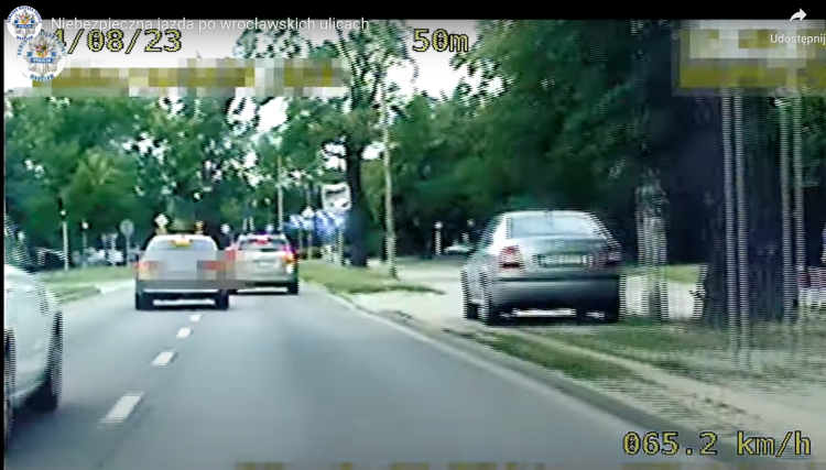 fot. Komenda Miejska Policji we Wrocławiu/kadr z nagrania