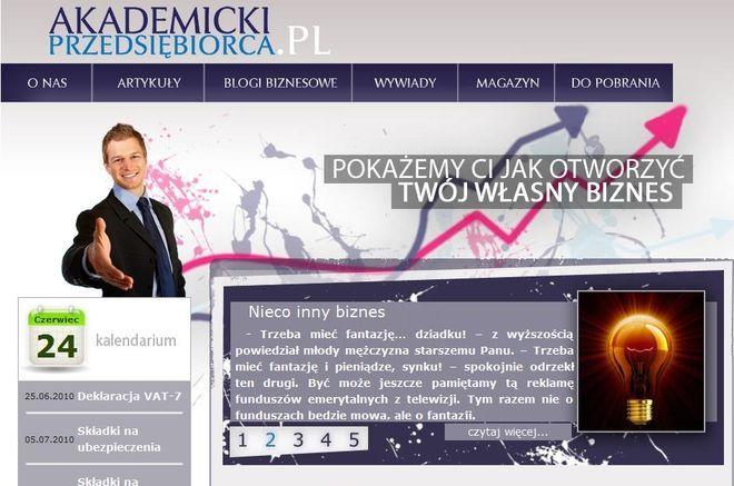 www.akademickiprzedsiebiorca.pl