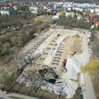 Teren w Leśnicy to dziś plac budowy / fot. Jakub Jurek