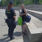 Interwencja przy bulwarze Dunikowskiego  Autor: Straż Miejska Wrocław