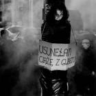 Czarny Protest. Na zdjęciu protestujący w Katowicach (3 października 2016 r.), II...