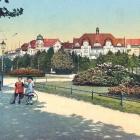 Lata 1905-1915. Widok na kamienice stojące między ulicami Kamienną i Powstańców...
