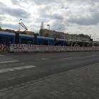 Popołudniowy korek pojazdów MPK na Legnickiej, przed skrętem na Kozanów  Autor: mgo