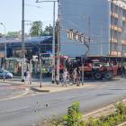 Wykolejenie na placu Legionów  Autor: Czytelnik