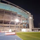 Widok na Stadion Olimpijski ze stadionu rozgrzewkowego  Autor: Rafał Omelko