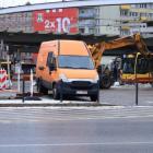 Remont torowiska na rondzie Reagana  Autor: Askaniusz Polcyn
