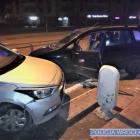 Kolizja na trasie pościgu  Autor: KMP we Wrocławiu