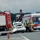 Pijany kierowca ciężarówki staranował auto osobowe. Jedna osoba w szpitalu  Autor: Jan...