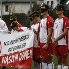 Reprezentacja Polski w blind footballu.  Autor: Magda Pasiewicz