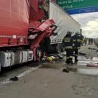 Wypadek na autostradzie A4  Autor: OSP Pieńsk