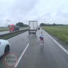 Kłótnia na autostradzie A4  Autor: Stop Cham