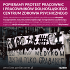 Protest popiera Partia Razem  Autor: Razem Wrocław