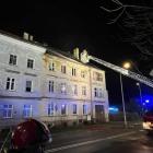 Pożar przy ul. Głogowskiej w Legnicy  Autor: KM PSP Legnica