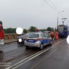 Wypadek - Most Osobowicki, Wrocław  Autor: Straż Miejska Wrocław