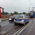 Wypadek - Most Osobowicki, Wrocław  Autor: Straż Miejska Wrocław