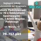  Zobacz kolejne wrocławskie szkoły z najlepszymi miejscami w rankingu podstawówek...