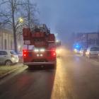 Pożar klubu Euforia wybuchł po 5 rano / fot. lubin.pl