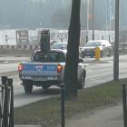 Okolice miejsca pracy saperów zabezpiecza policja  Autor: Michał Hernes