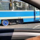 Wykolejenie tramwaju na Legnickiej.  Autor: Dorota