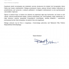 List europosła Roberta Biedronia do marszałka Cezarego Przybylskiego  Autor: mat. prasowe
