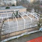 Zobacz najnowsze zdjęcia budowy hali i kortów tenisowych przy SP nr 72 we Wrocławiu....