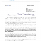 List przewodniczącego Solidarności do Rady Miejskiej Wrocławia  Autor: mat. prasowe
