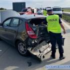 Wypadek na autostradzie A4  Autor: KMP we Wrocławiu
