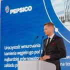Wmurowanie kamienia węgielnego pod PepsiCo w gminie Środa Śląska  Autor: mat. pras.