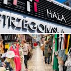 Hala Strzegomska - m.in. oprócz produktów spożywczych możemy znaleźć stoiska z odzieżą....