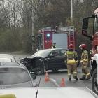 Wrocław: Czołowe zderzenie dwóch osobówek  Autor: Pomoc drogowa AUTO-HARD