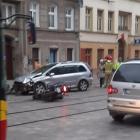 Wrocław: Zderzenie motocyklisty i samochodu. Jedna osoba ranna  Autor: Czytelnik