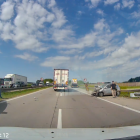 Wypadek trzech aut na autostradzie A4 pod Wrocławiem  Autor: Czytelnik